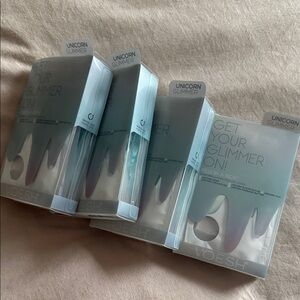 Voesh Unicorn Glimmer Pedi in a Box Set bundle of 4